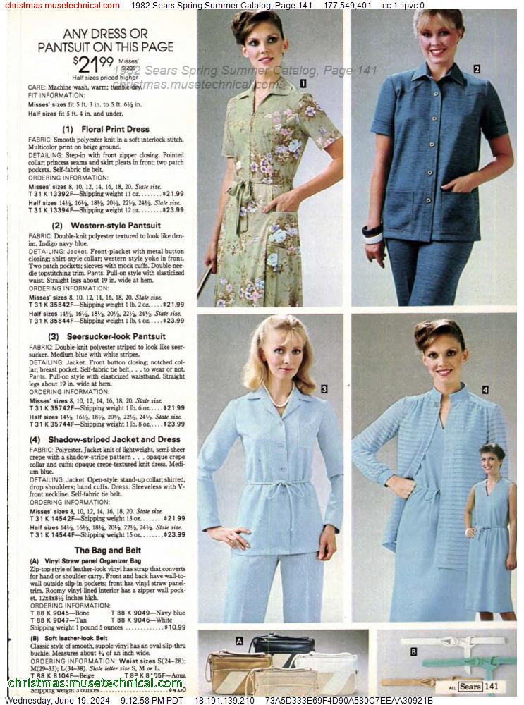 1982 Sears Spring Summer Catalog, Page 141