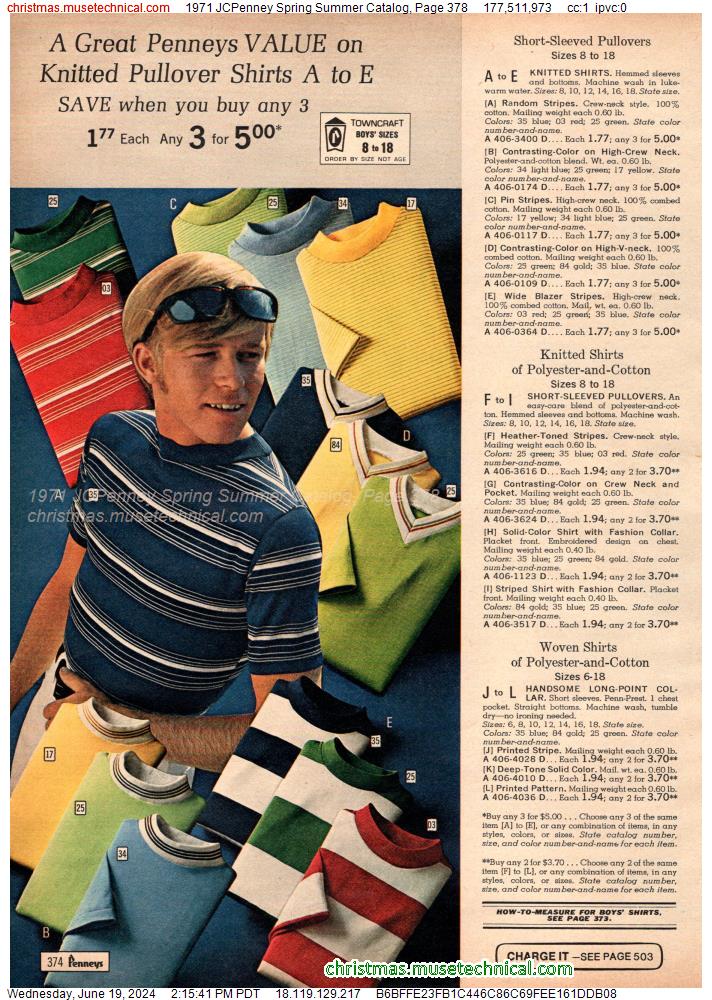 1971 JCPenney Spring Summer Catalog, Page 378