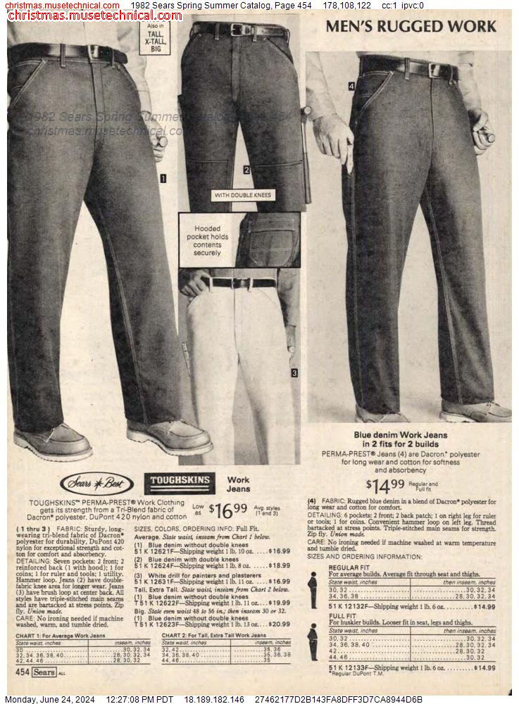 1982 Sears Spring Summer Catalog, Page 454