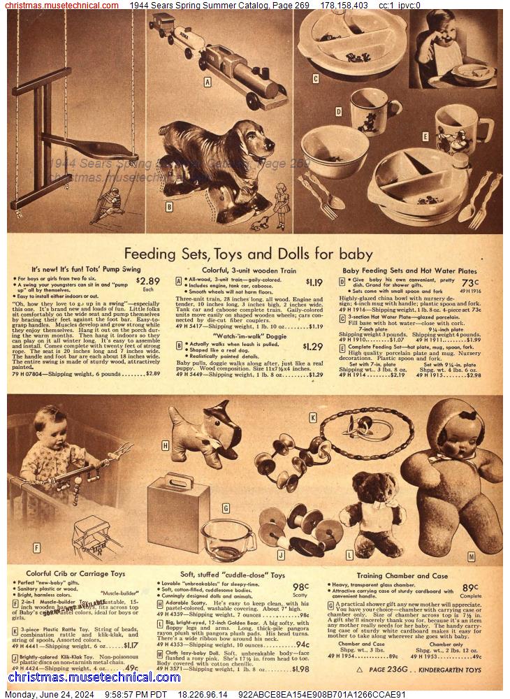 1944 Sears Spring Summer Catalog, Page 269
