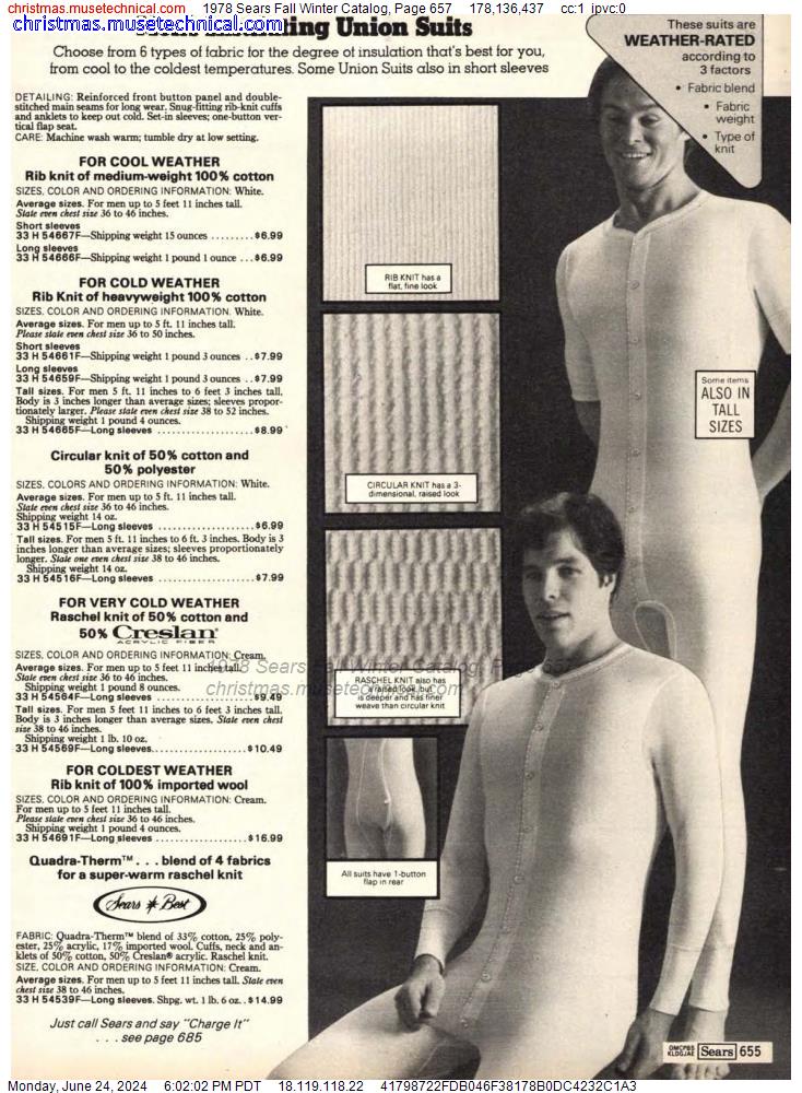 1978 Sears Fall Winter Catalog, Page 657