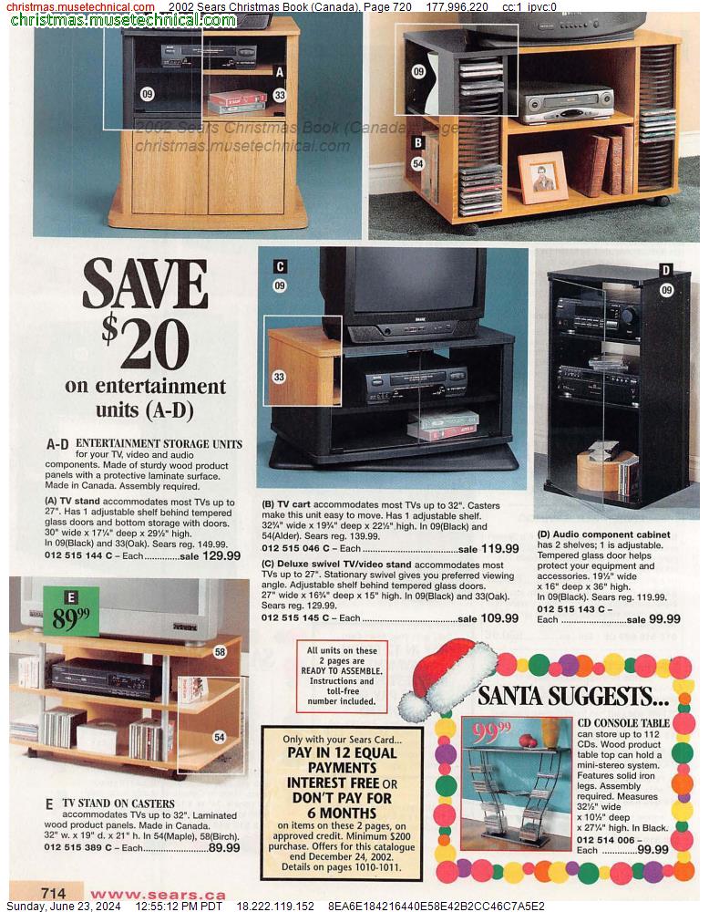 2002 Sears Christmas Book (Canada), Page 720
