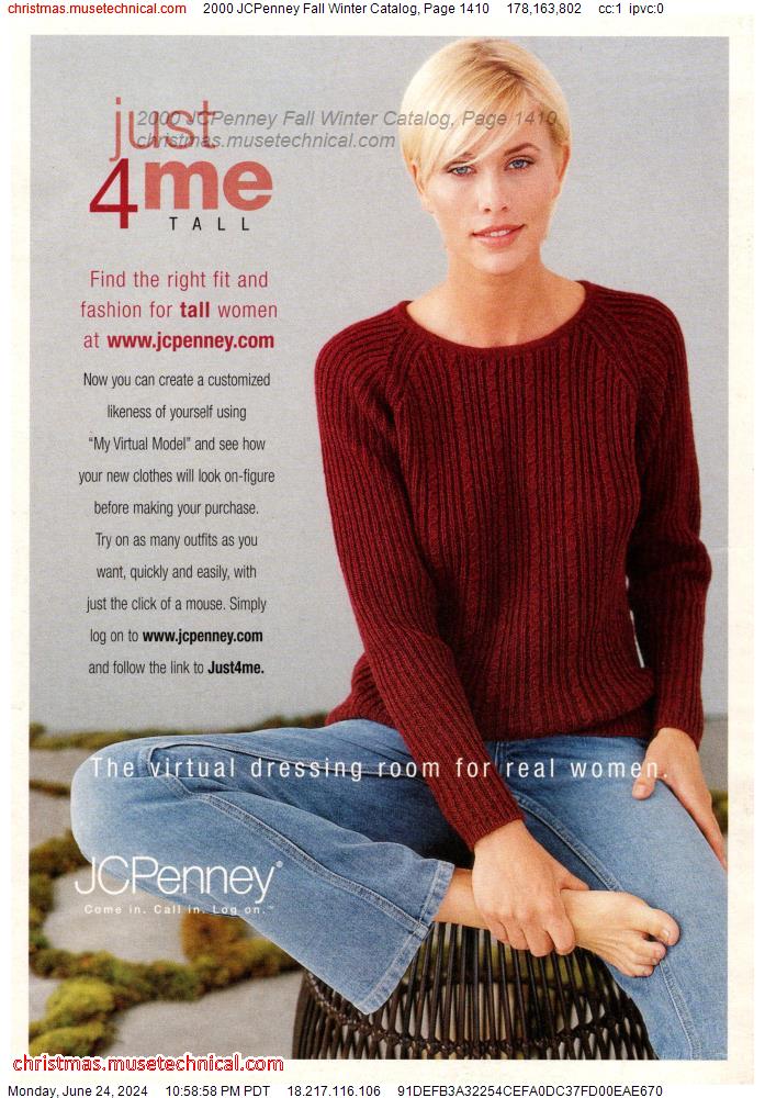 2000 JCPenney Fall Winter Catalog, Page 1410