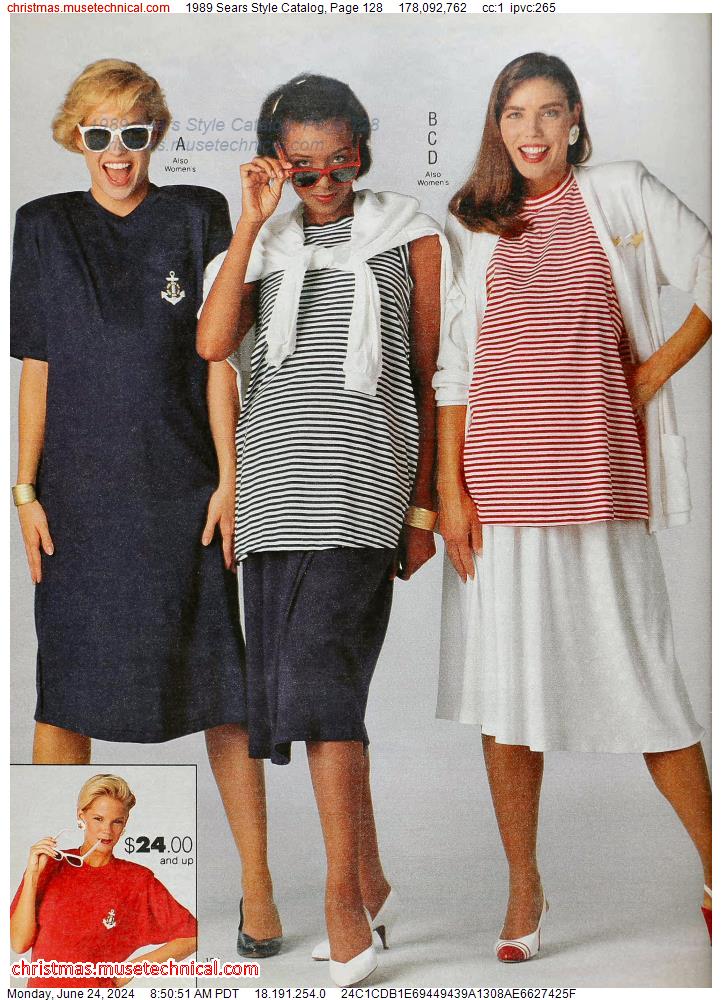 1989 Sears Style Catalog, Page 128
