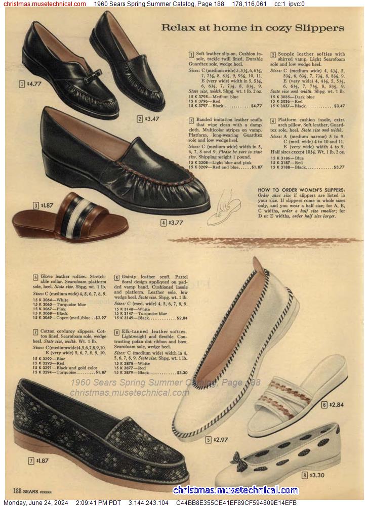 1960 Sears Spring Summer Catalog, Page 188