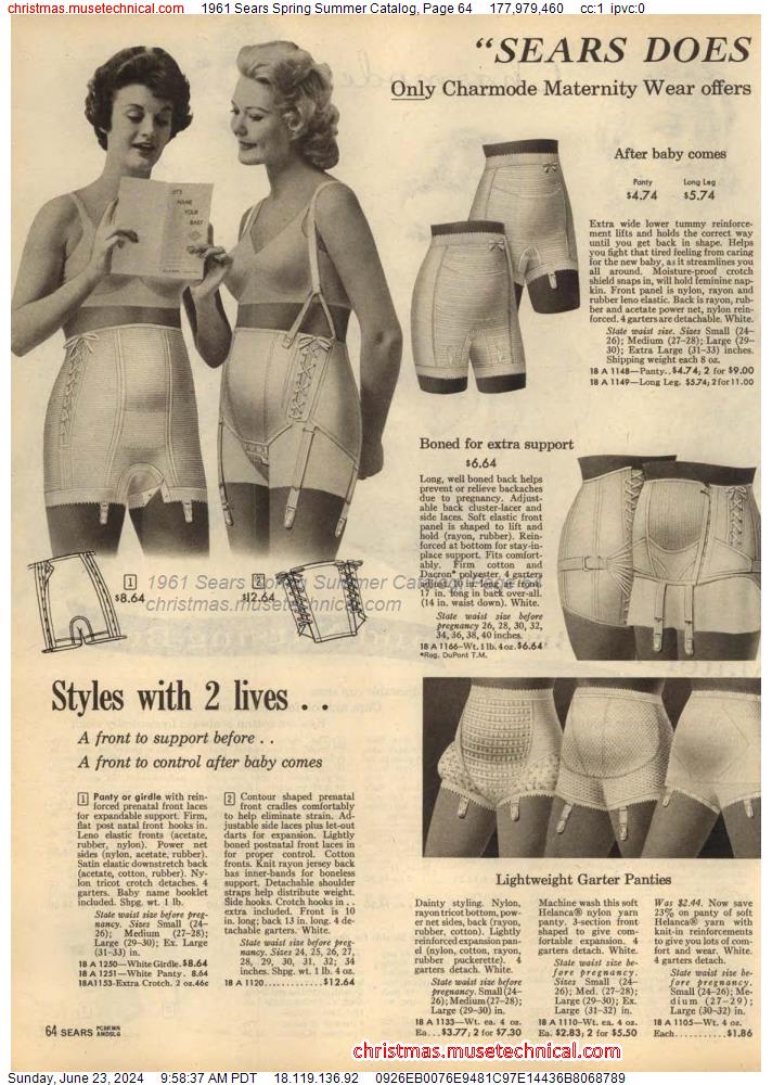 1961 Sears Spring Summer Catalog, Page 64