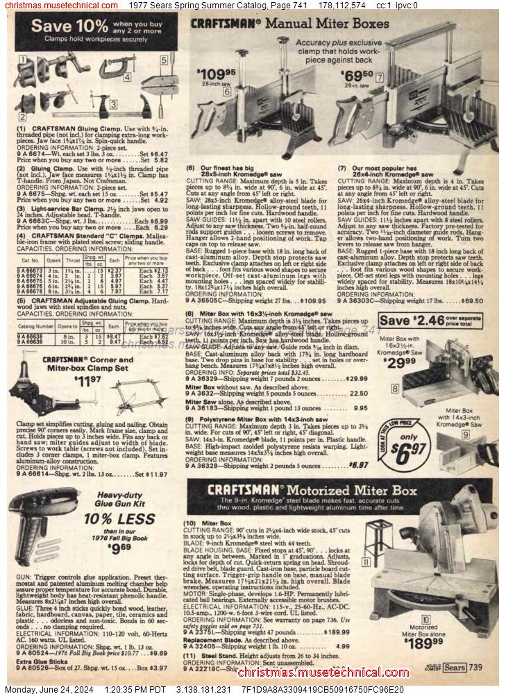 1977 Sears Spring Summer Catalog, Page 741