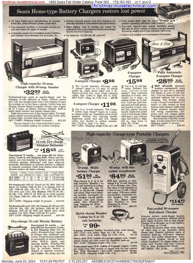 1969 Sears Fall Winter Catalog, Page 563