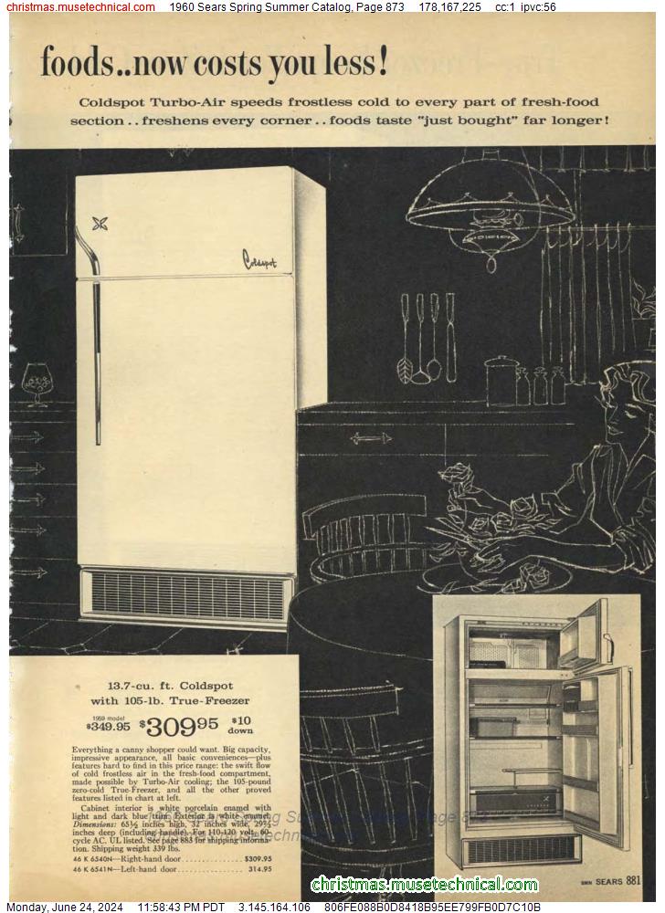 1960 Sears Spring Summer Catalog, Page 873