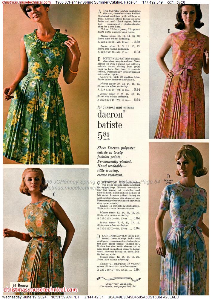 1966 JCPenney Spring Summer Catalog, Page 64