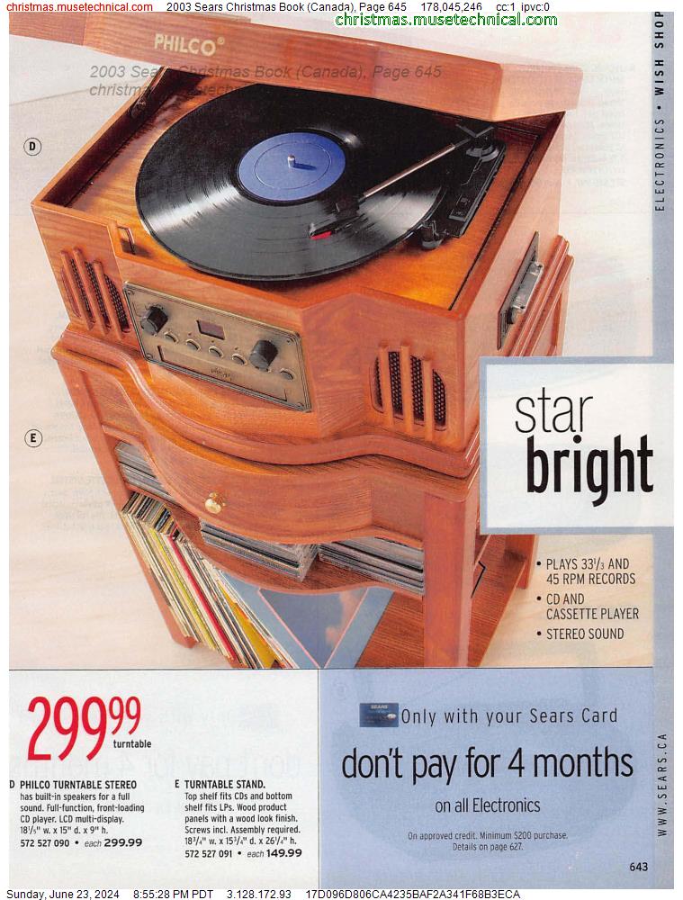2003 Sears Christmas Book (Canada), Page 645