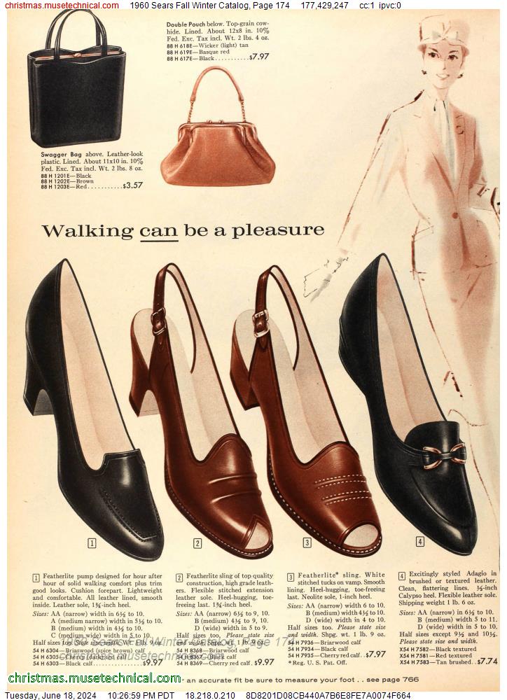 1960 Sears Fall Winter Catalog, Page 174