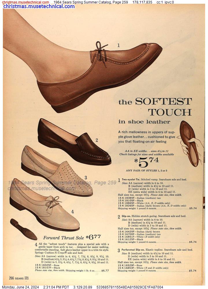 1964 Sears Spring Summer Catalog, Page 259