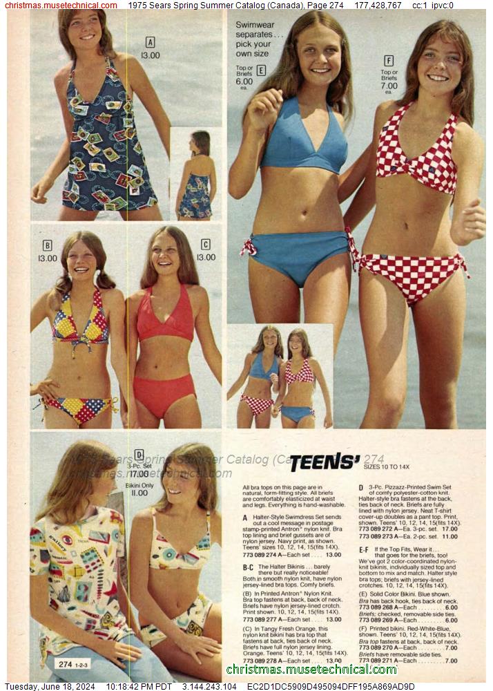 1975 Sears Spring Summer Catalog (Canada), Page 274
