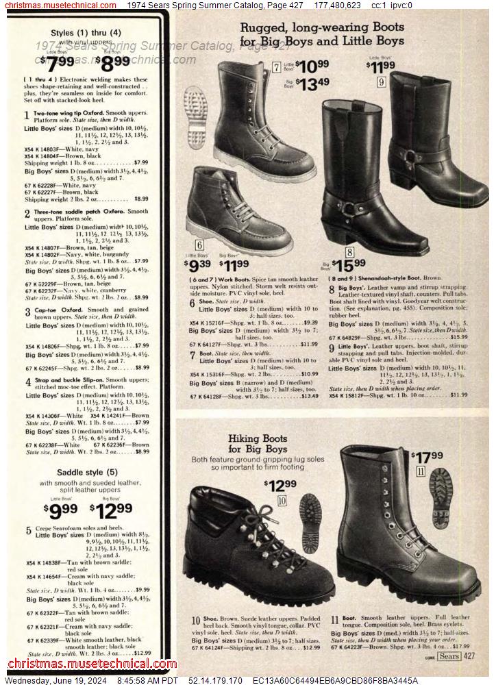 1974 Sears Spring Summer Catalog, Page 427