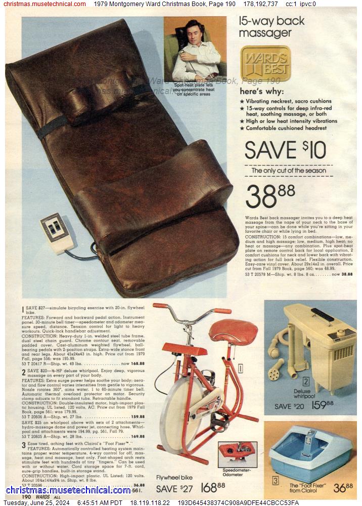 1979 Montgomery Ward Christmas Book, Page 190