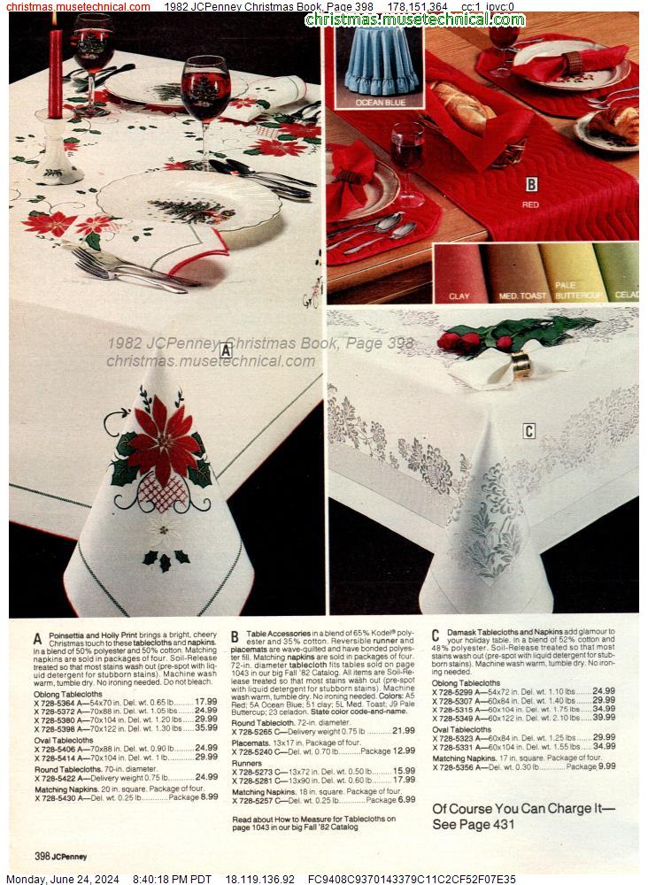 1982 JCPenney Christmas Book, Page 398