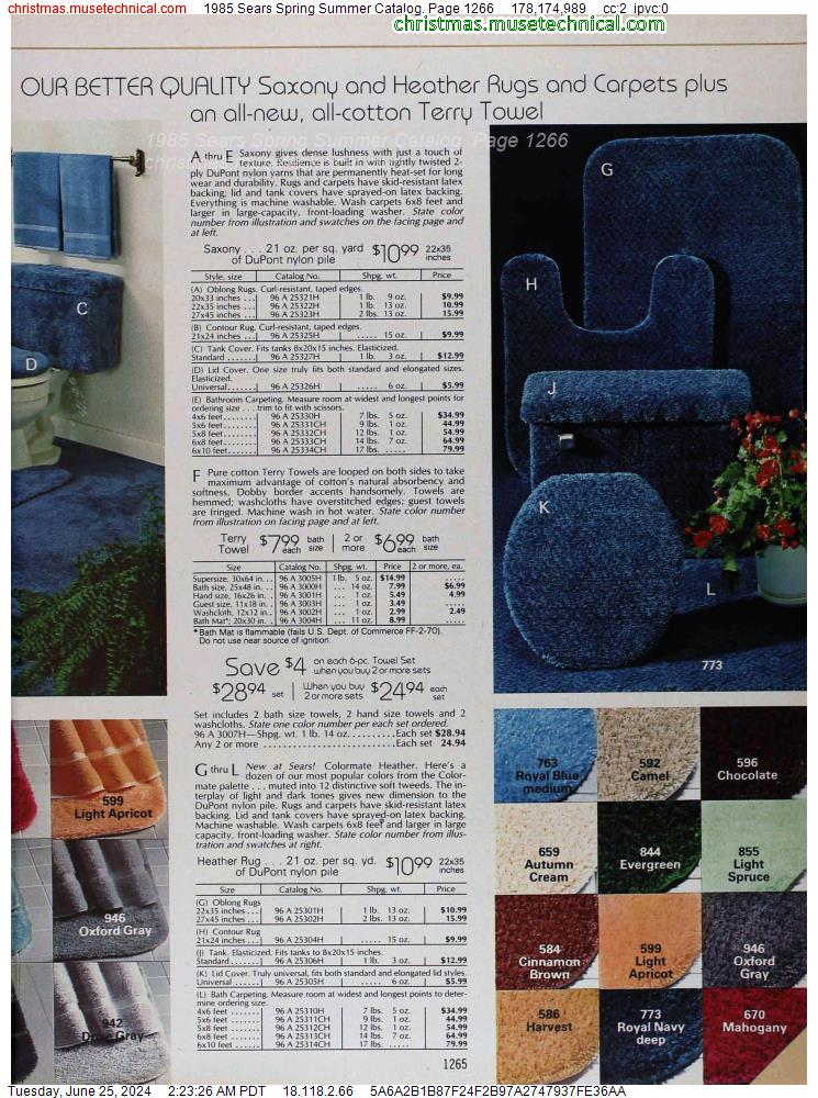 1985 Sears Spring Summer Catalog, Page 1266