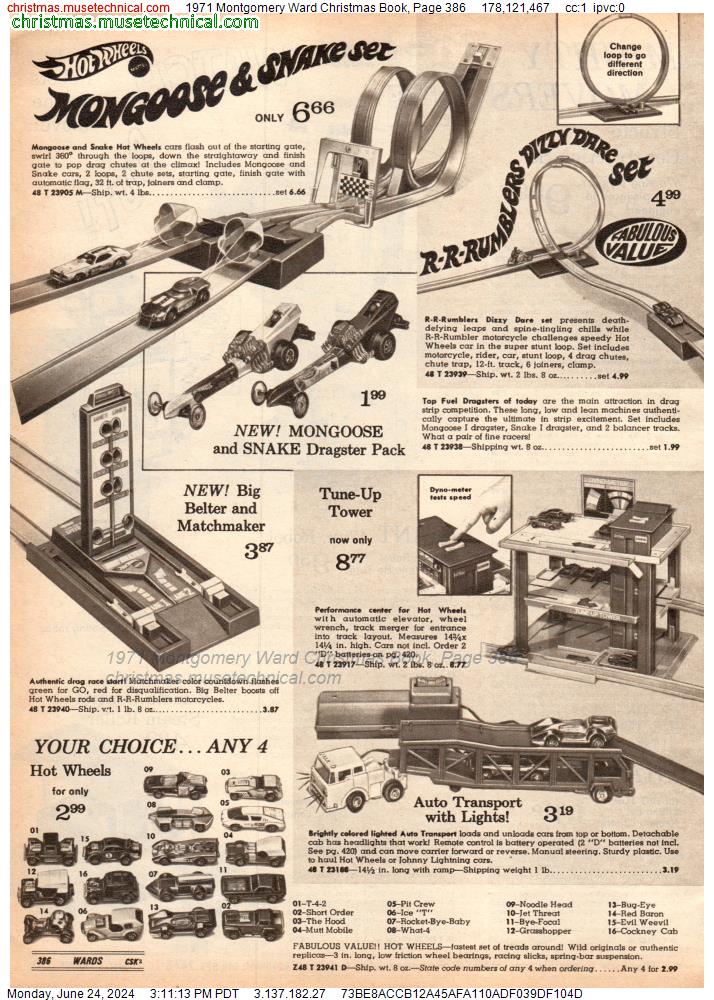 1971 Montgomery Ward Christmas Book, Page 386