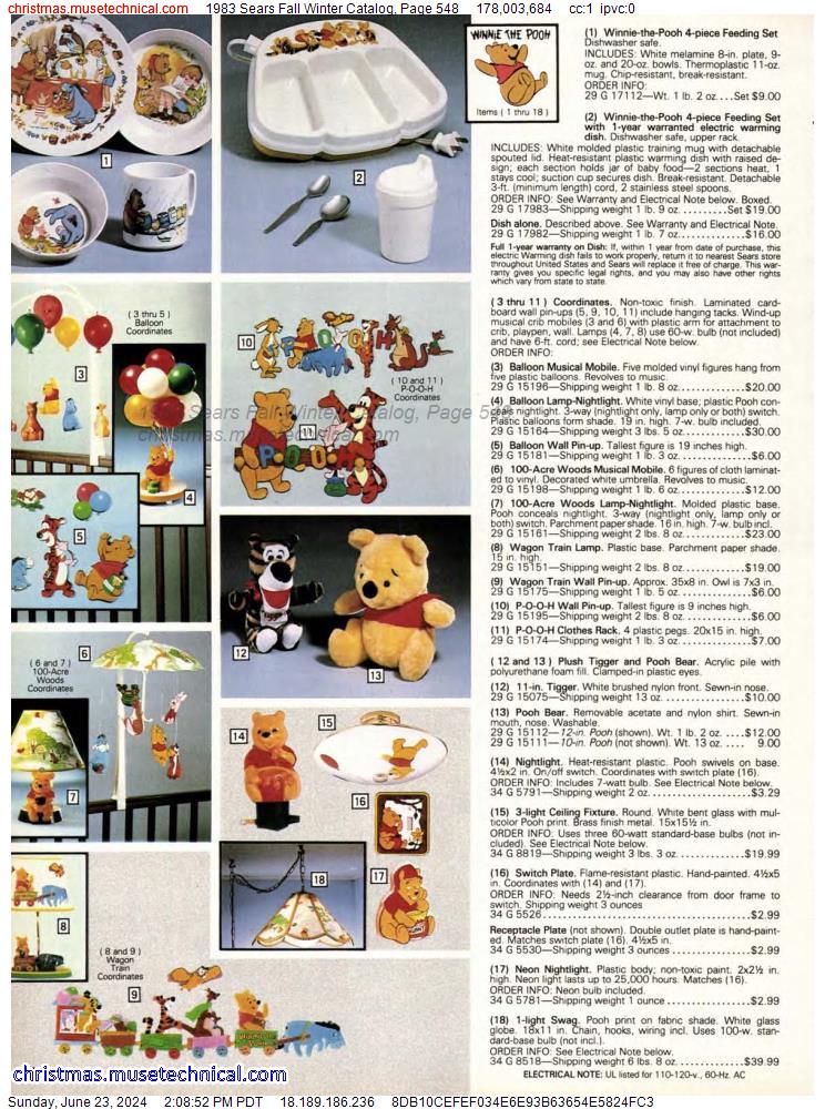 1983 Sears Fall Winter Catalog, Page 548