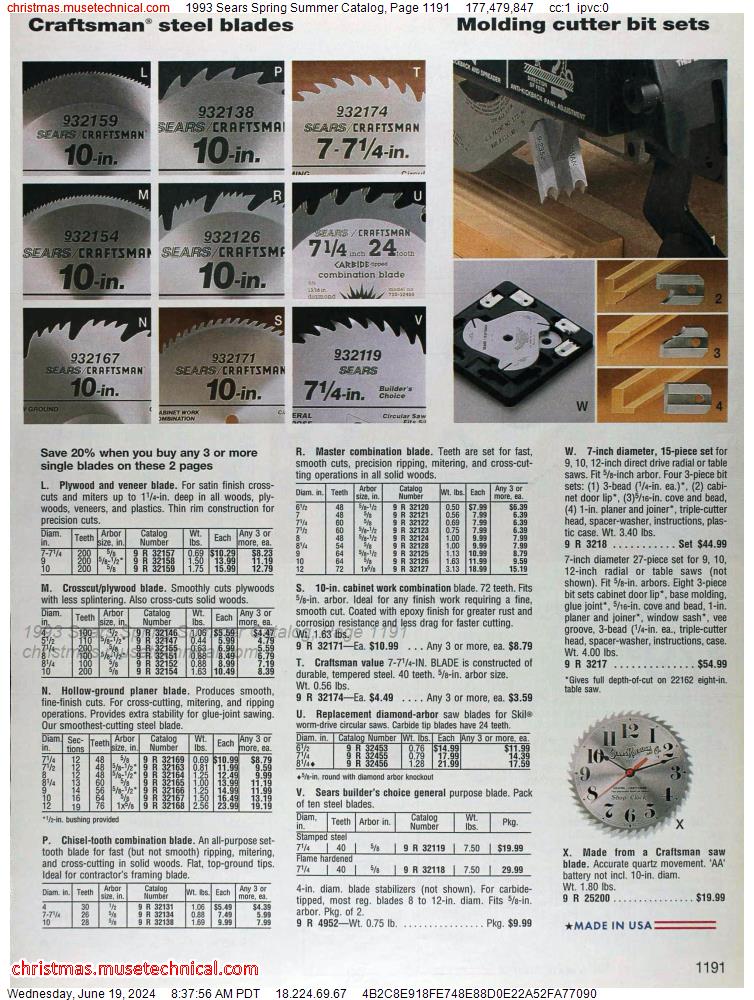 1993 Sears Spring Summer Catalog, Page 1191
