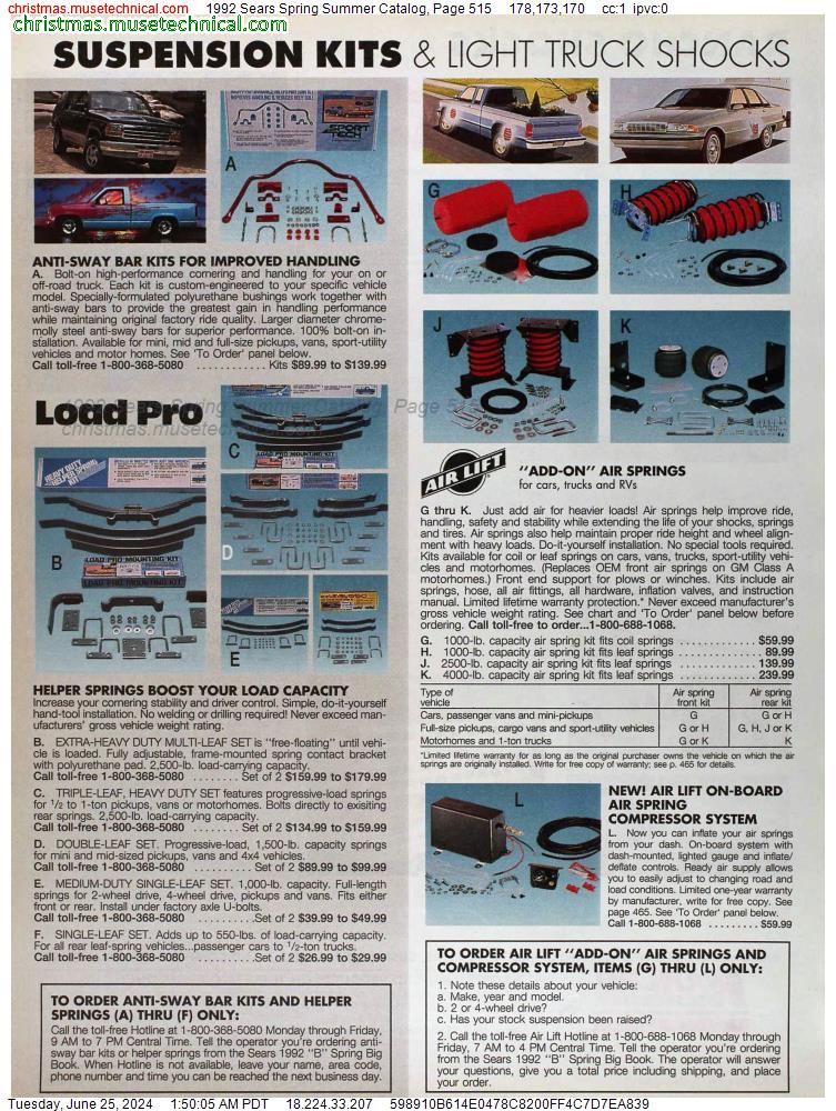 1992 Sears Spring Summer Catalog, Page 515