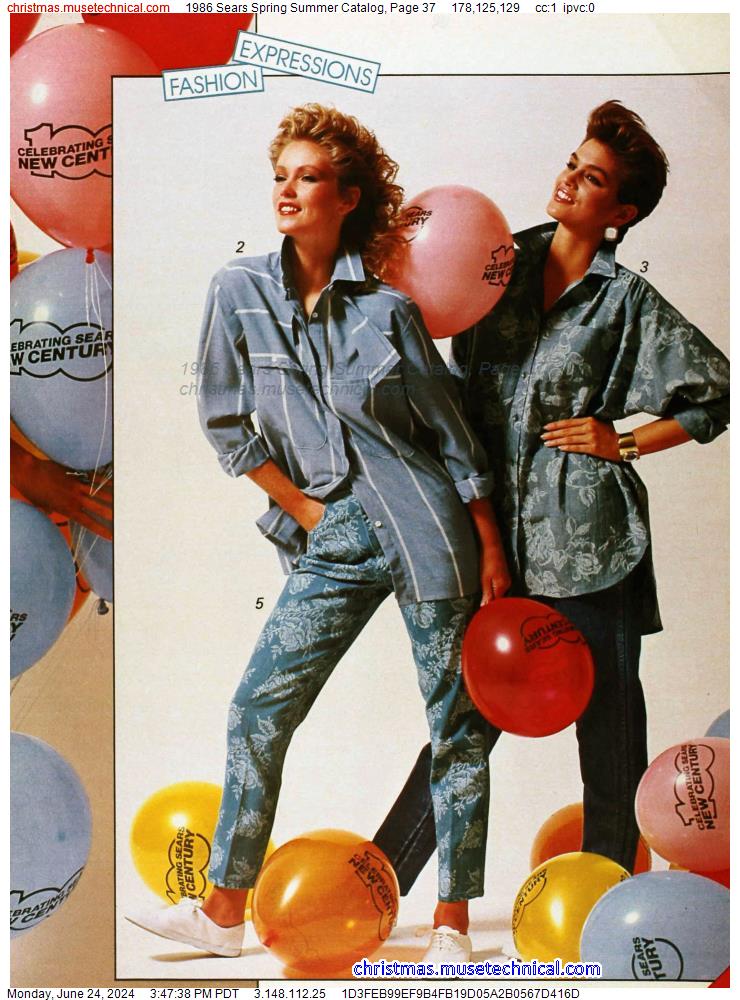 1986 Sears Spring Summer Catalog, Page 37