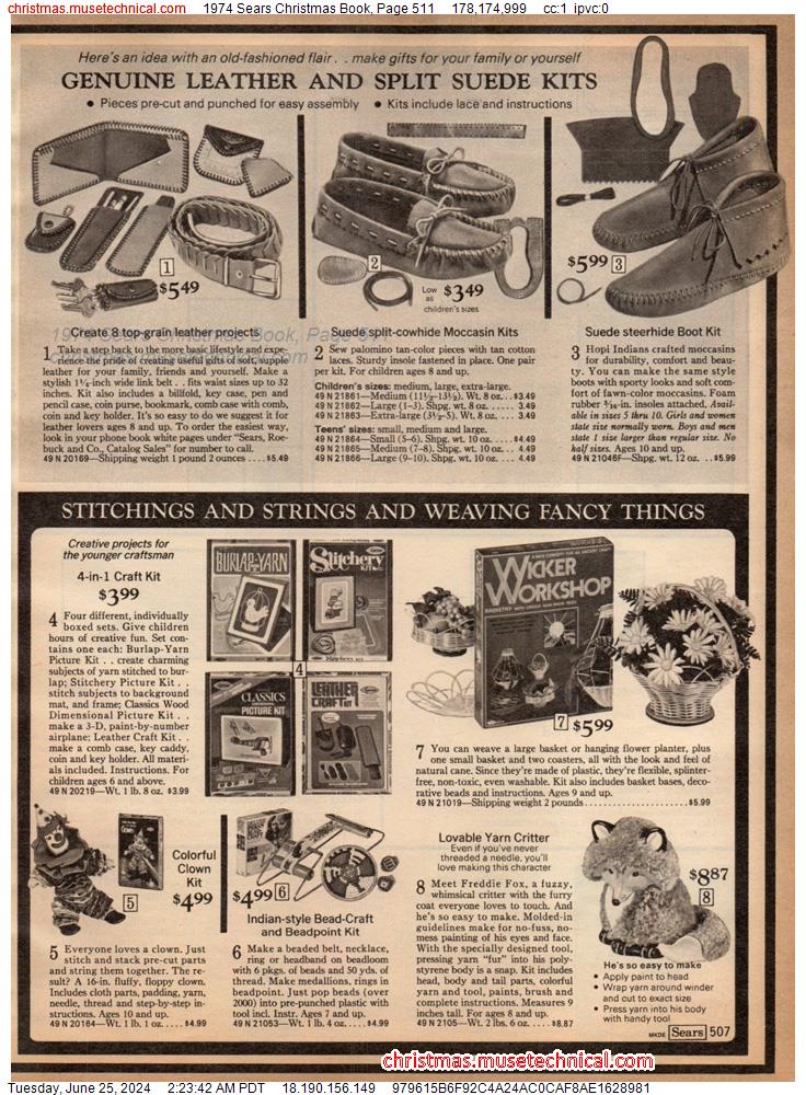 1974 Sears Christmas Book, Page 511