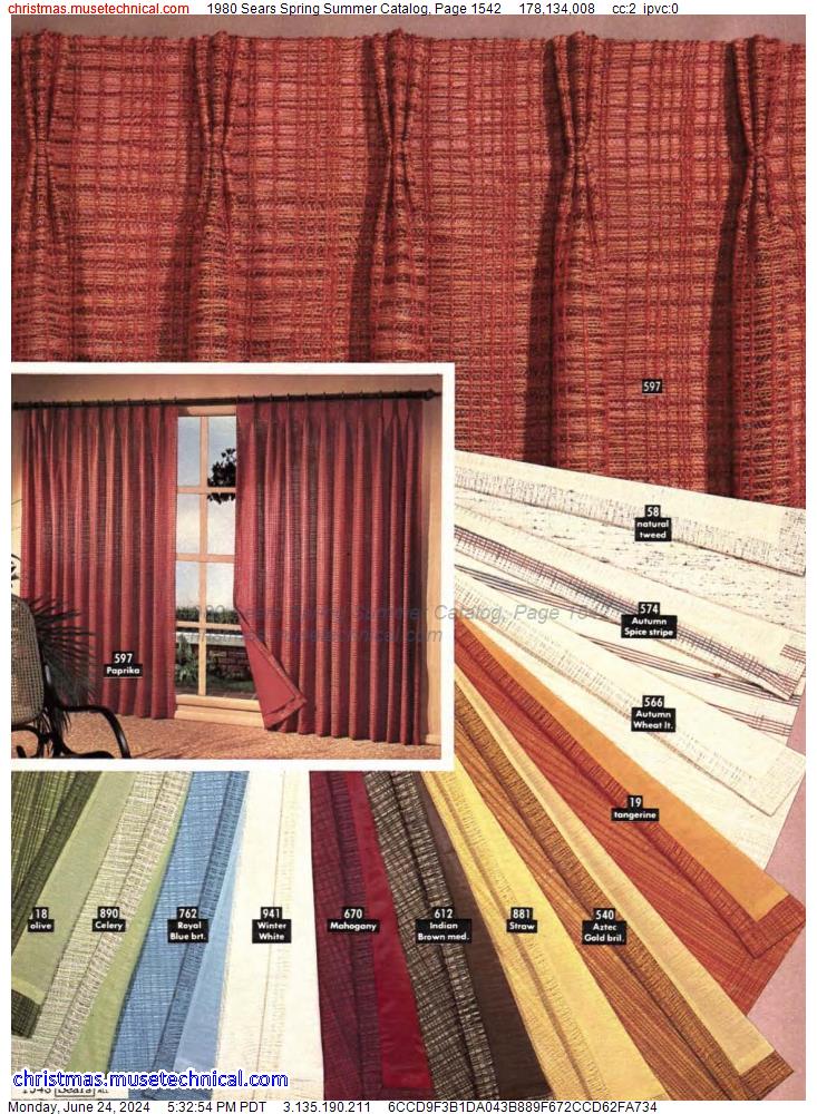 1980 Sears Spring Summer Catalog, Page 1542
