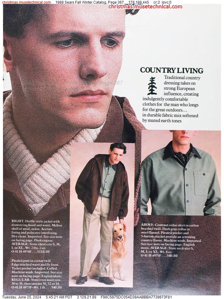 1988 Sears Fall Winter Catalog, Page 367