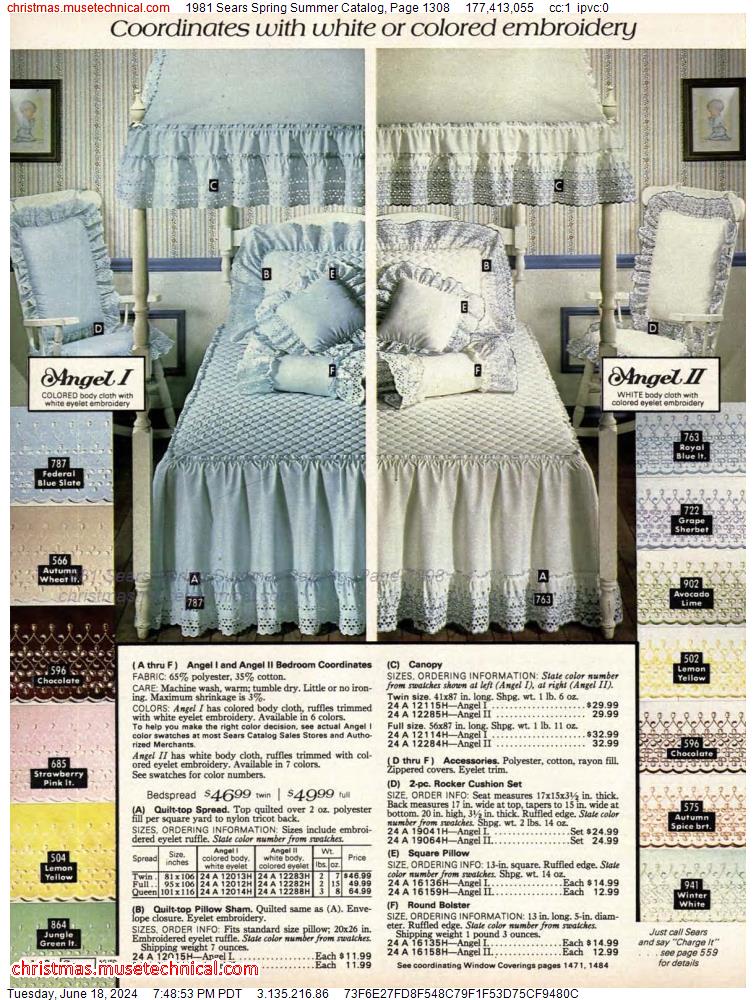 1981 Sears Spring Summer Catalog, Page 1308