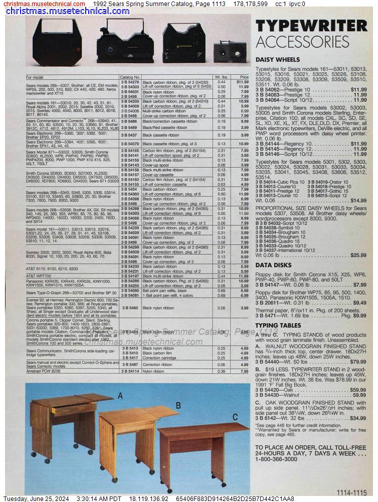 1992 Sears Spring Summer Catalog, Page 1113