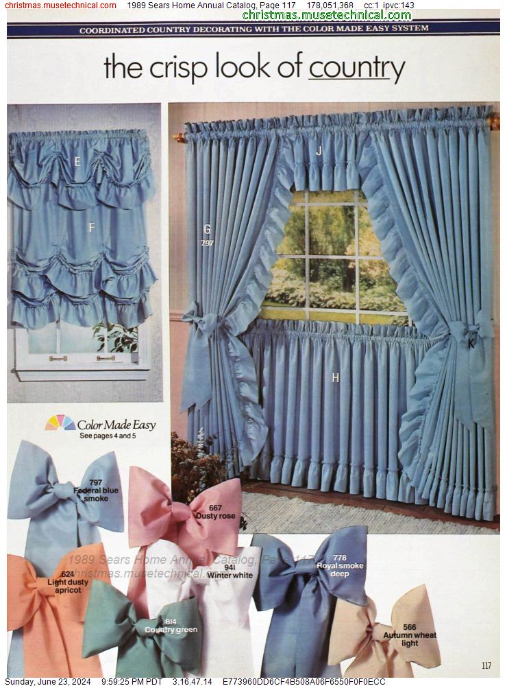 1989 Sears Home Annual Catalog, Page 117