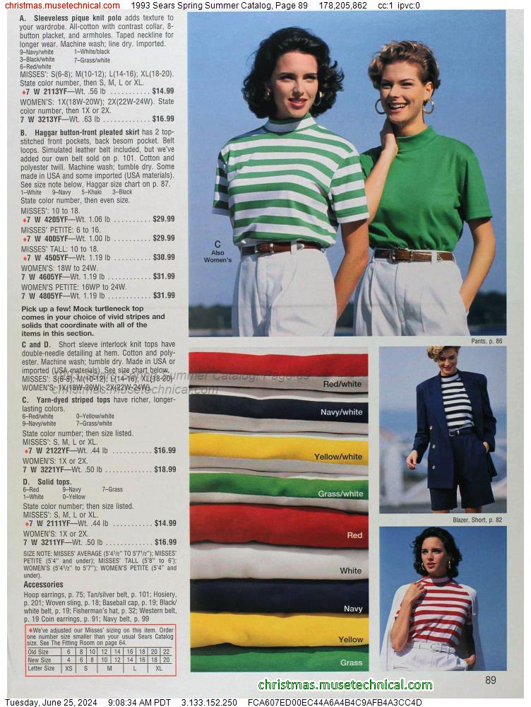 1993 Sears Spring Summer Catalog, Page 89