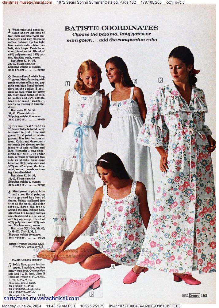 1972 Sears Spring Summer Catalog, Page 162