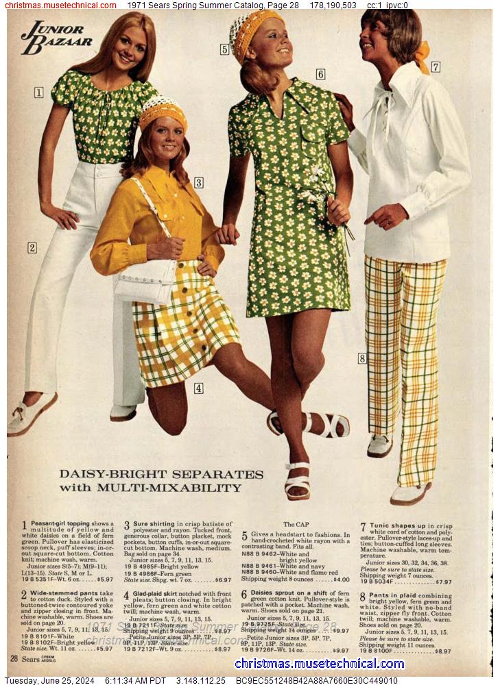 1971 Sears Spring Summer Catalog, Page 28