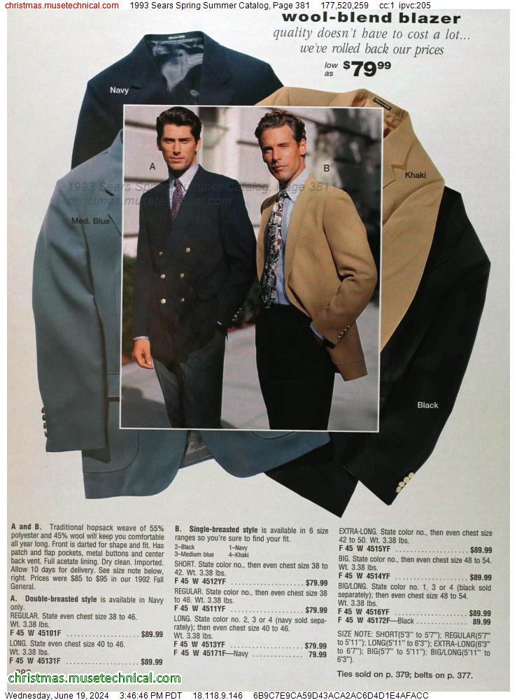 1993 Sears Spring Summer Catalog, Page 381