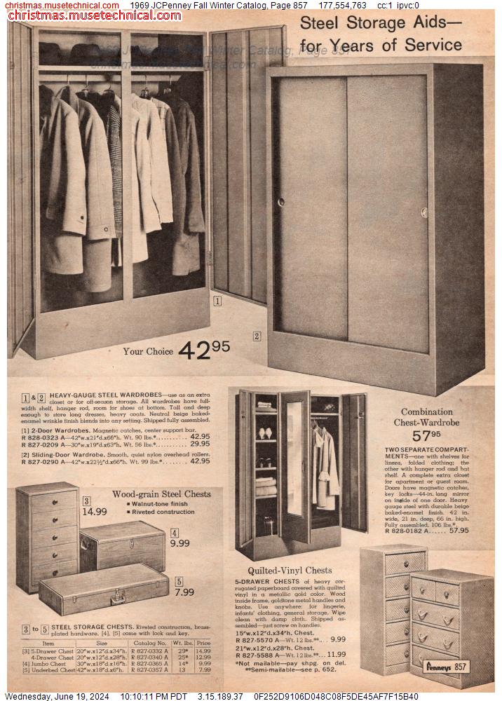 1969 JCPenney Fall Winter Catalog, Page 857