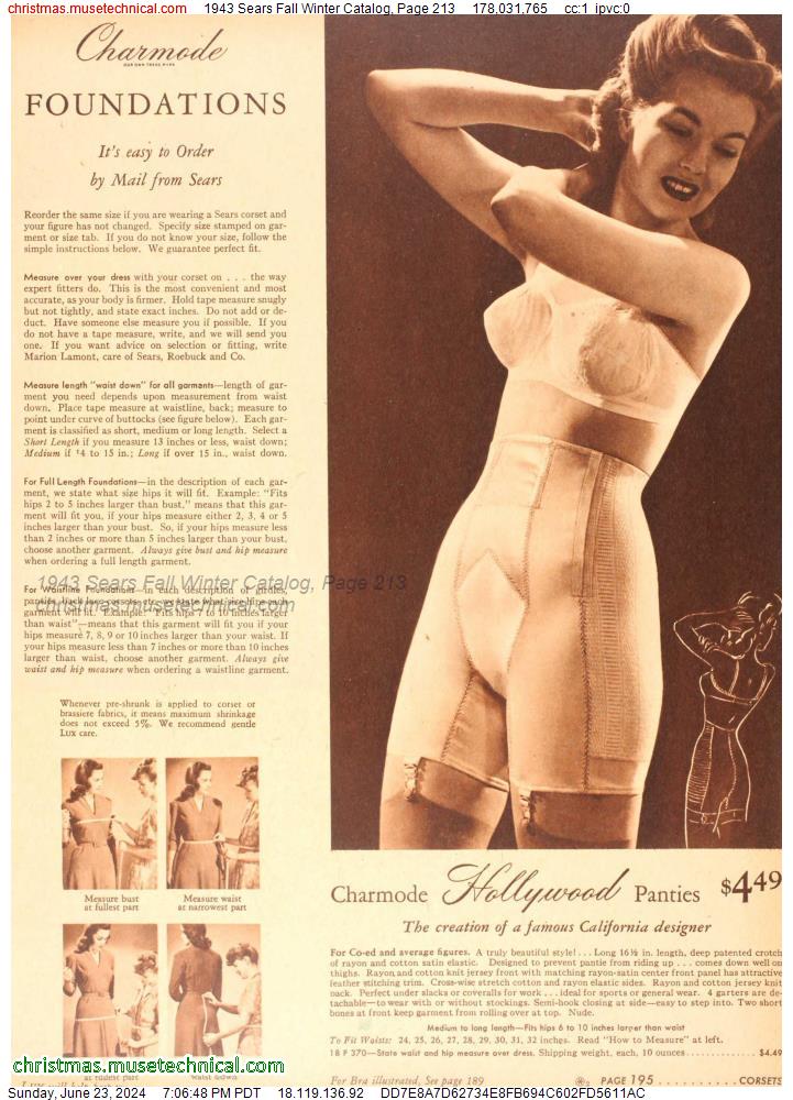 1943 Sears Fall Winter Catalog, Page 213
