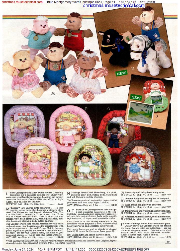 1985 Montgomery Ward Christmas Book, Page 61
