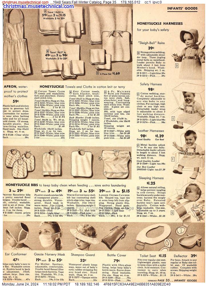 1948 Sears Fall Winter Catalog, Page 35