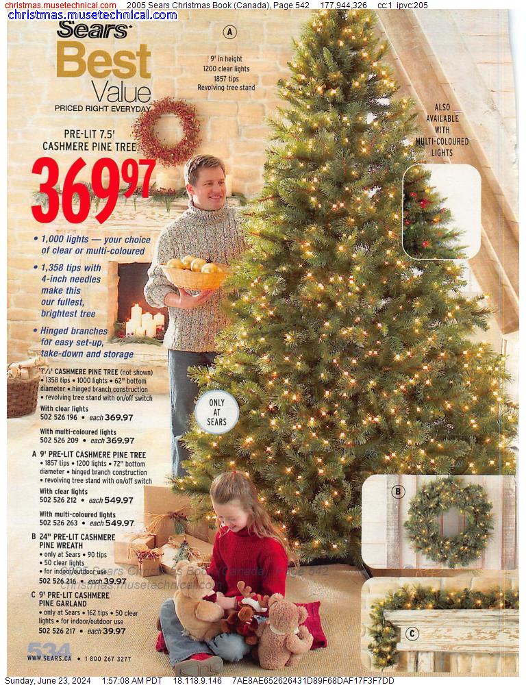 2005 Sears Christmas Book (Canada), Page 542