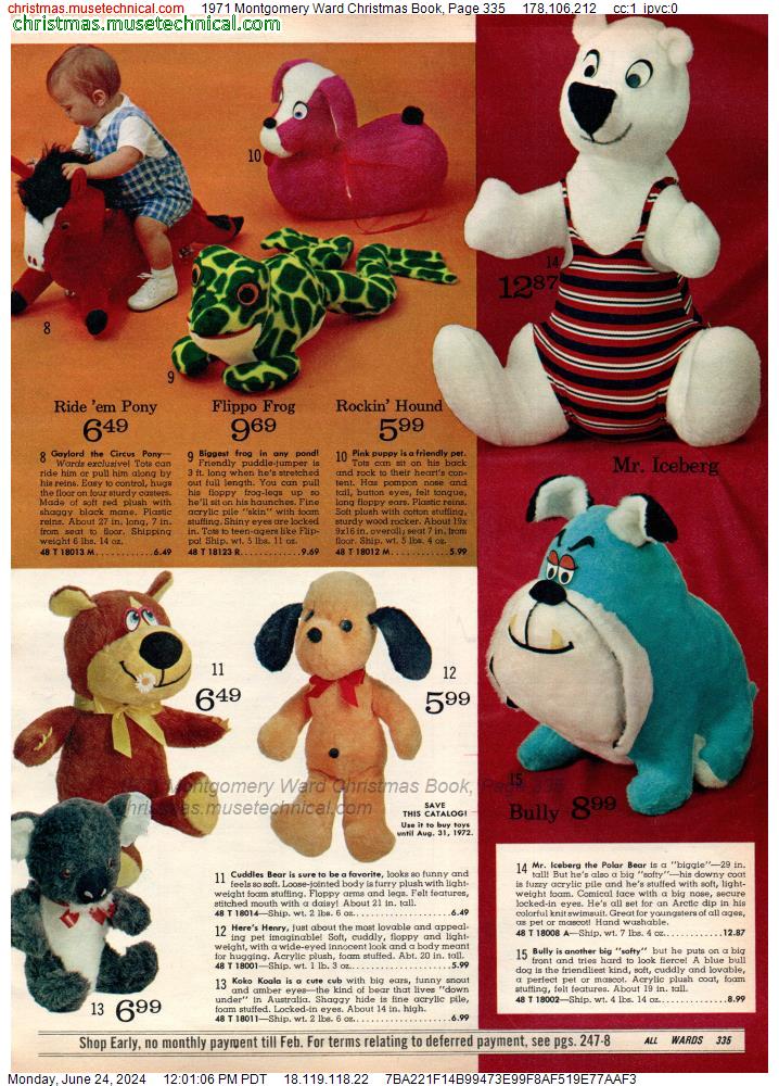 1971 Montgomery Ward Christmas Book, Page 335