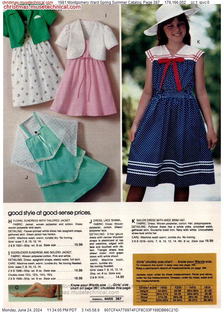 1981 Montgomery Ward Spring Summer Catalog, Page 387