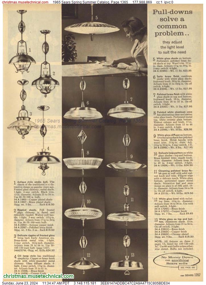 1965 Sears Spring Summer Catalog, Page 1365
