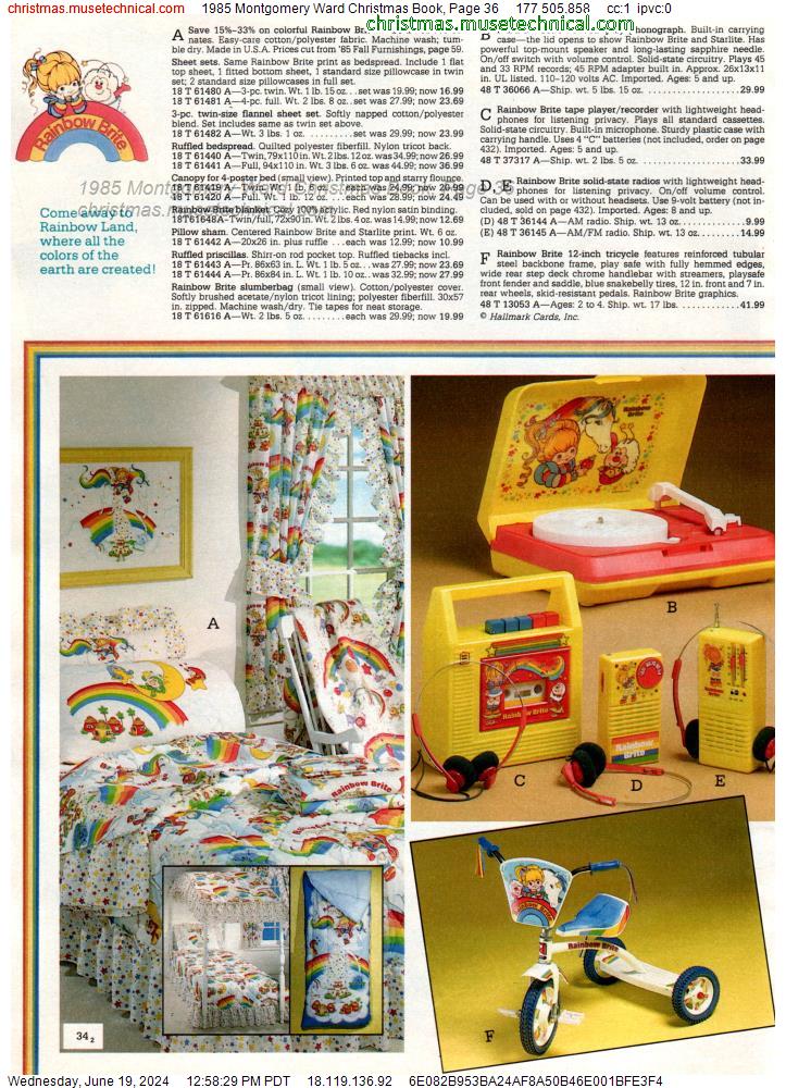 1985 Montgomery Ward Christmas Book, Page 36