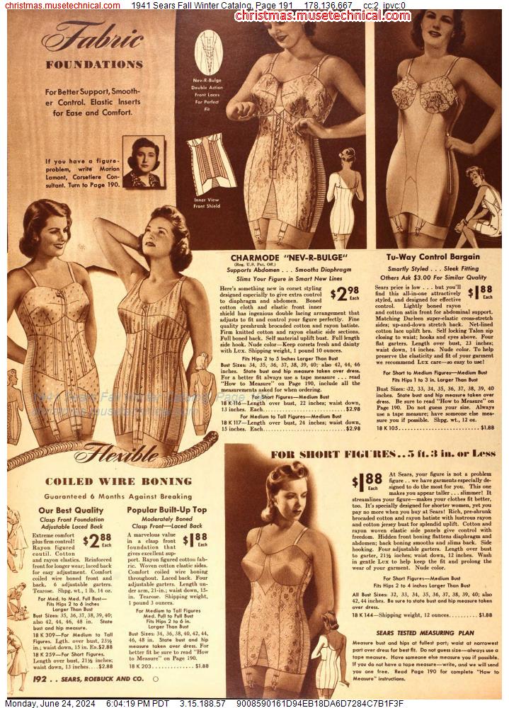 1941 Sears Fall Winter Catalog, Page 191