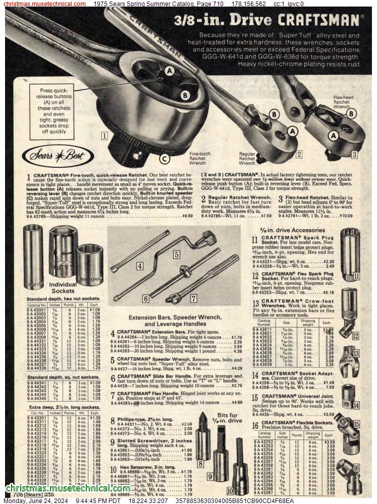 1975 Sears Spring Summer Catalog, Page 710