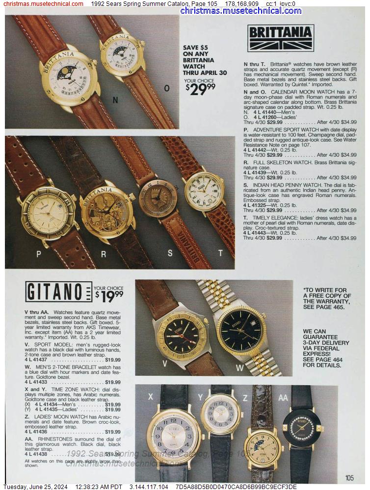 1992 Sears Spring Summer Catalog, Page 105