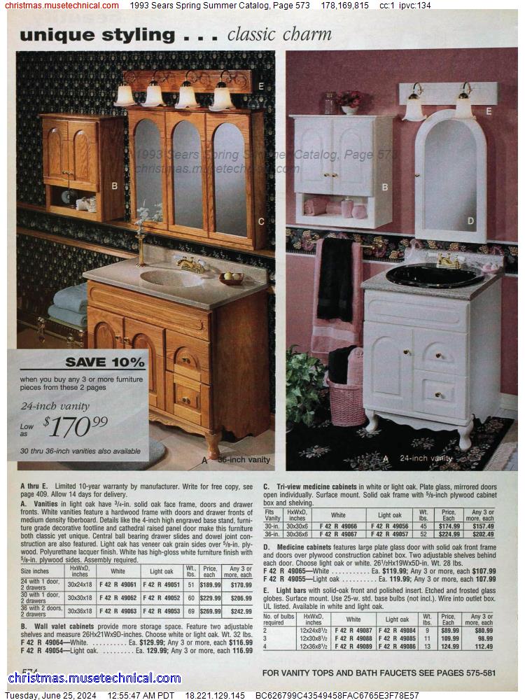 1993 Sears Spring Summer Catalog, Page 573